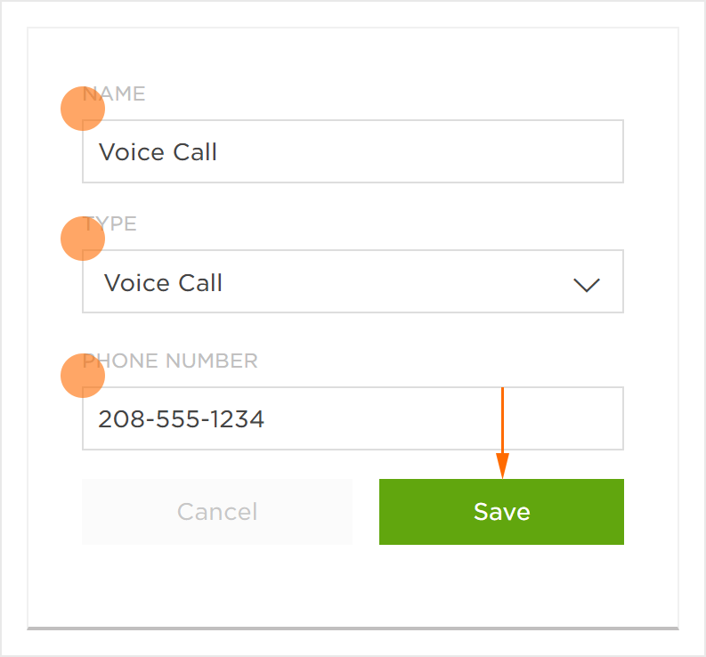 Action Voice Call Settings