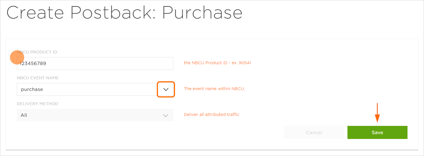 Reengagement Postback Settings